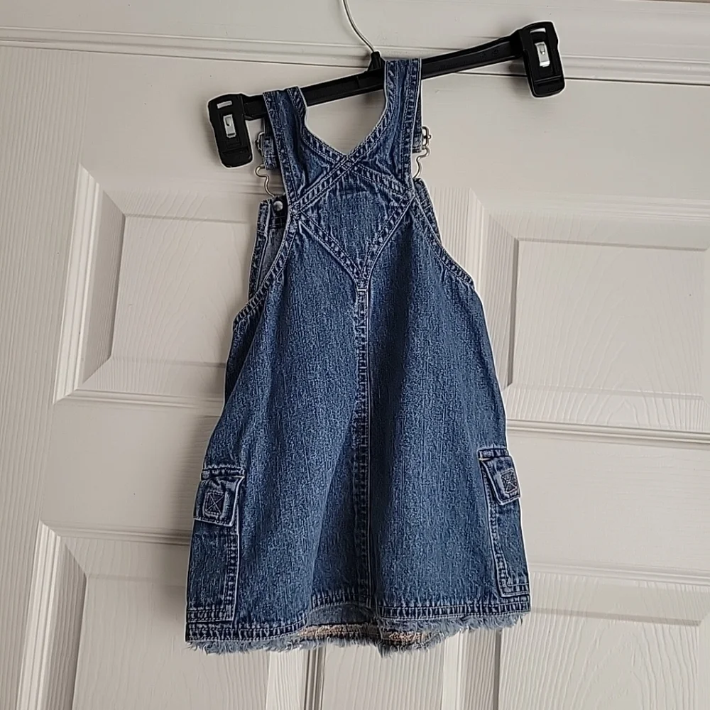 Old Navy Toddler Girl's Denim Overalls Dress